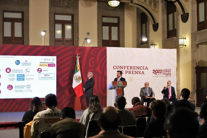 conferencia de prensa que encabezó el presidente Andrés Manuel López Obrador en Palacio Nacional, Zoé Robledo