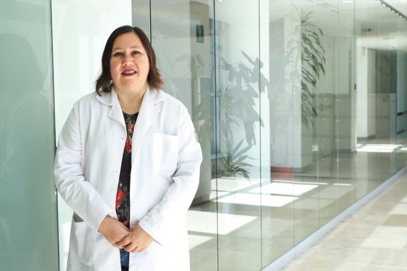 doctora Laura Patricia Angulo Camarena, médica psiquiatra en el Hospital General de Zona (HGZ) 1-A “Dr. Rodolfo Antonio de Mucha Macías” del IMSS