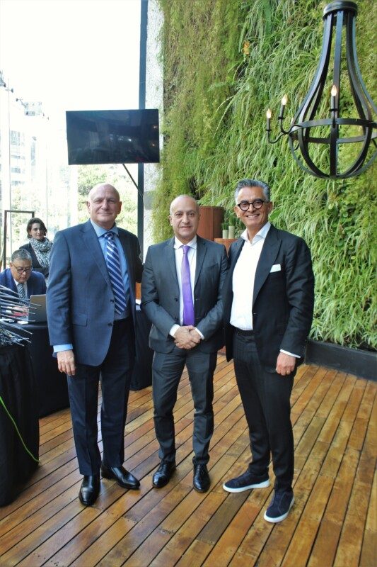 Dr. Yoram Weiss, Director General de la Organización Médica Hadassah Jerusalén con Jorge Diener, Director Ejecutivo de Hadassah Internacional y José Miguel Parra; CEO de Global Enterprise,