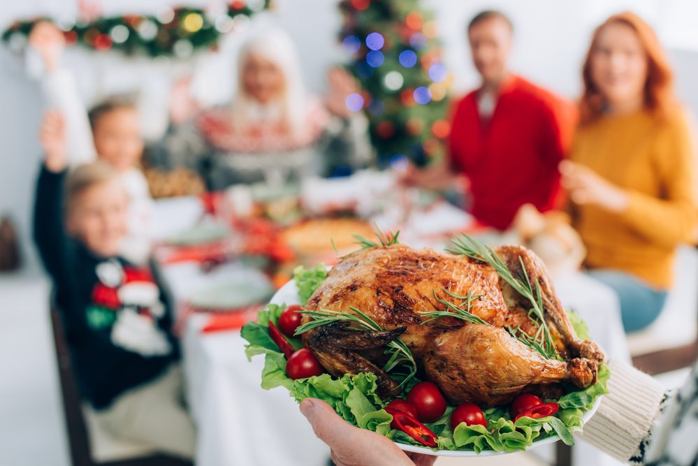 cena navideña en familia