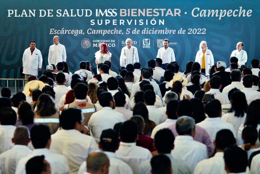 visita de supervisión del Plan de Salud IMSS-Bienestar en Campeche