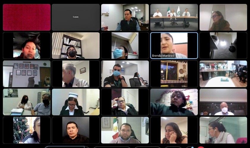 107 reunión de trabajo de manera virtual con madres y padres de pacientes pediátricos bajo tratamiento oncológico
