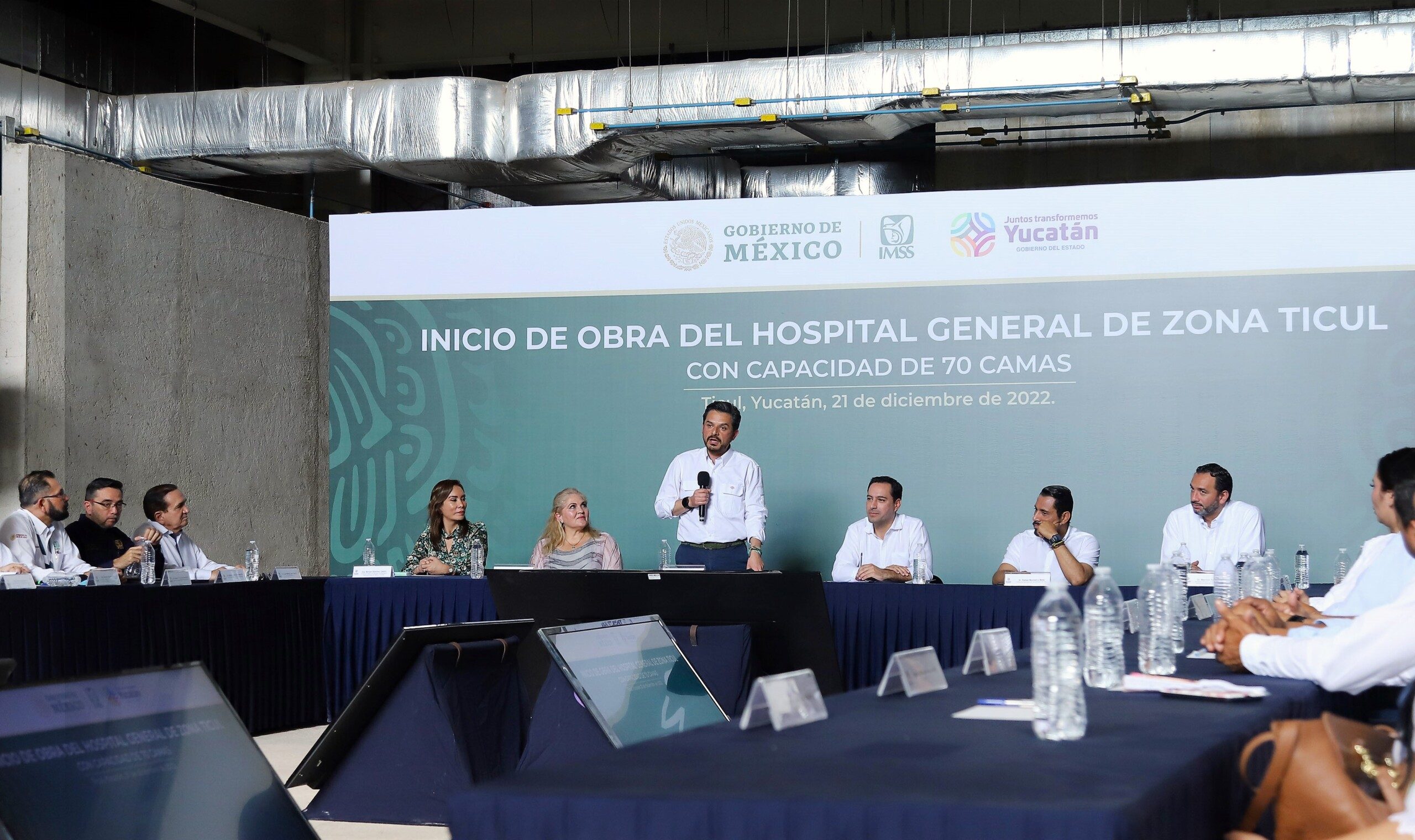 Evento de inicio a obra de Hospital General de Zona en Ticul, Yucatán