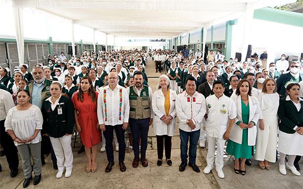 primera ceremonia conmemorativa de Enfermería IMSS-Bienestar realizada en el Hospital Rural Ocosingo IMSS-Bienestar, Chiapas