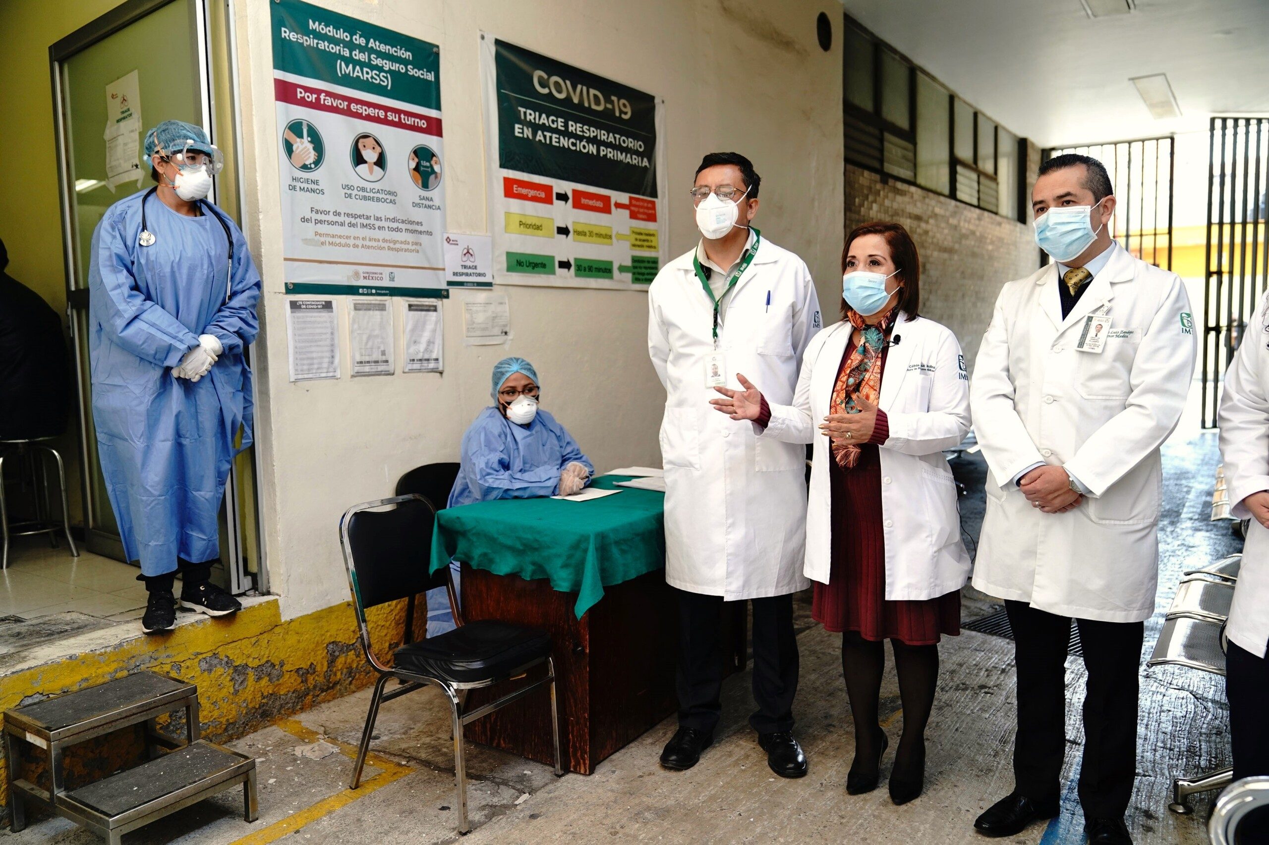 Visita al Módulo de Atención Respiratoria (MARSS) de la Unidad de Medicina Familiar No. 11