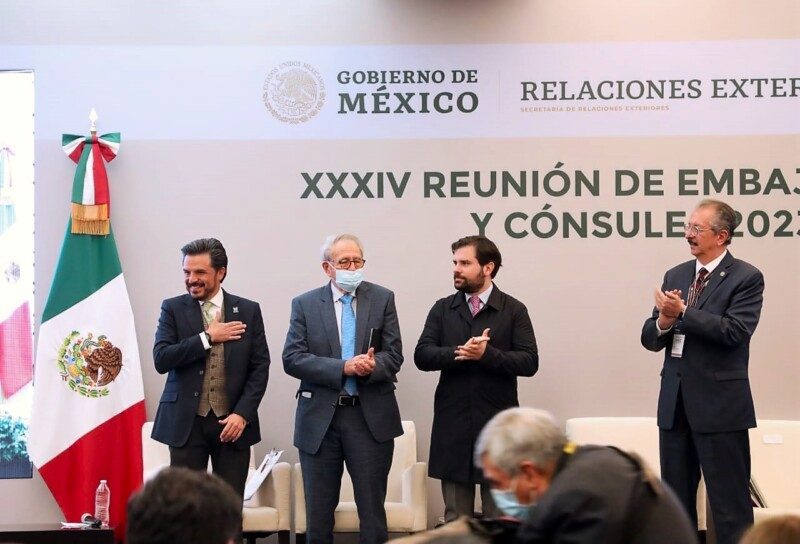 Funcionarios del sectero salud meicano en la XXXIV Reunión de Embajadores y Cónsules (REC) 2023