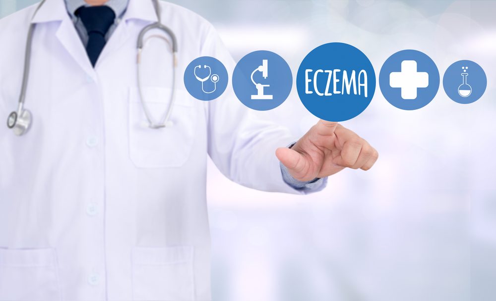 ECZEMA dermatitis eccema piel del paciente.