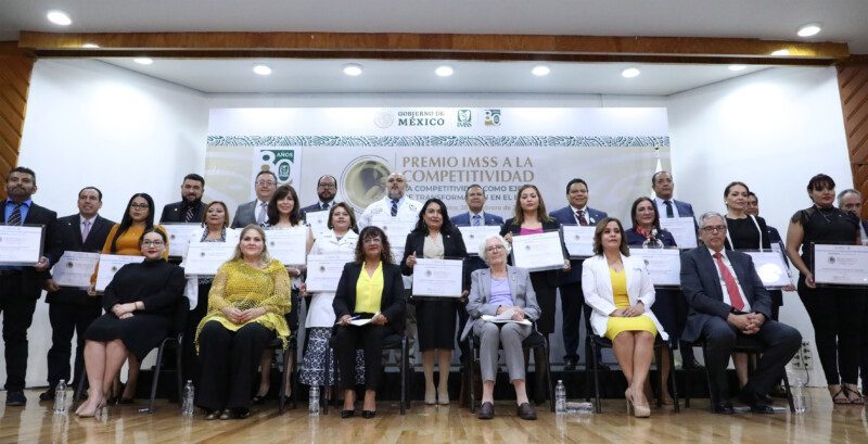 Entrega IMSS Premio a la Competitividad 2022 a unidades con excelencia y altos estándares de calidad