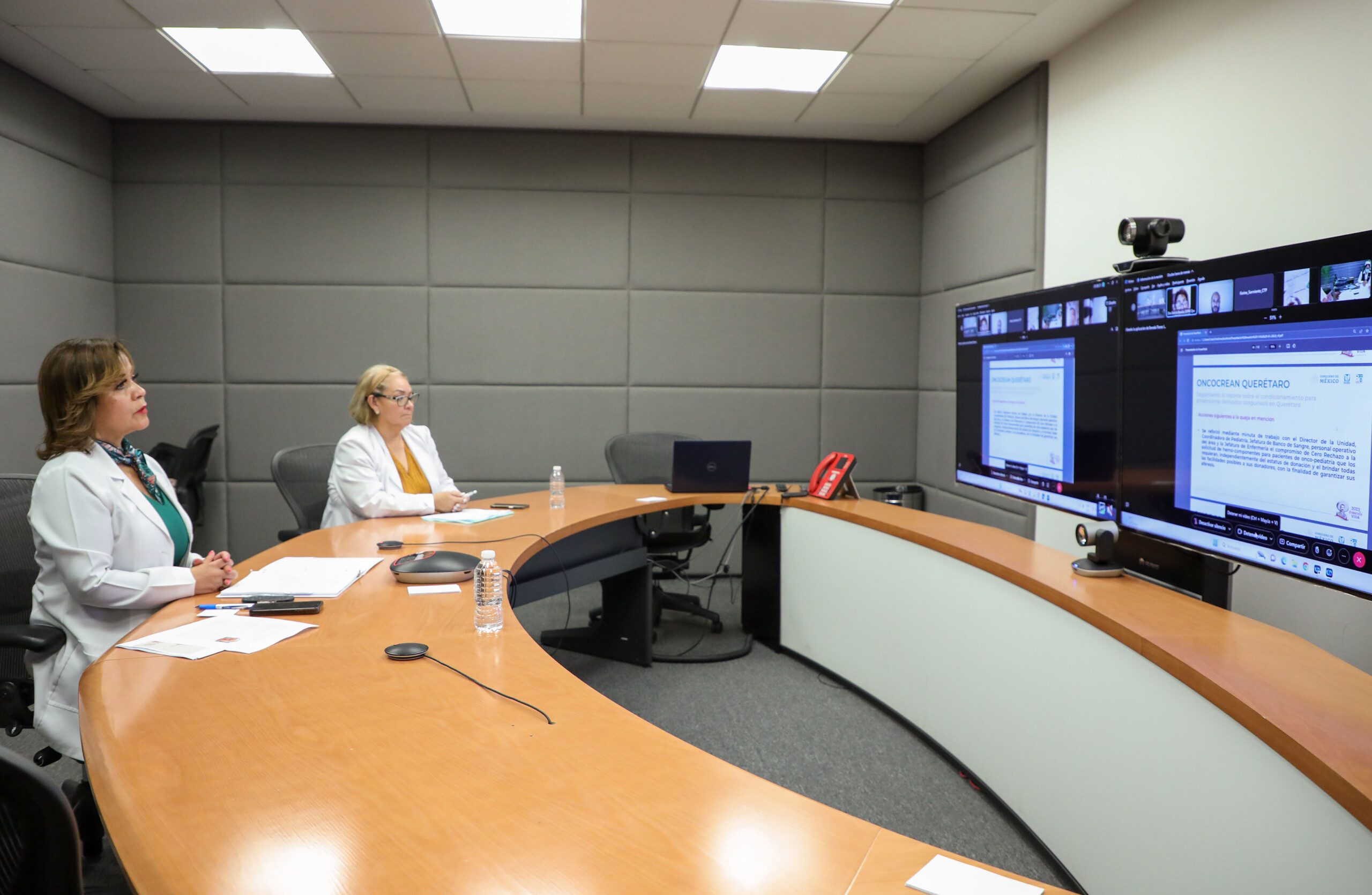 reunión virtual de trabajo 114 entre autoridades del IMSS y madres y padres de pacientes pediátricos oncológicos