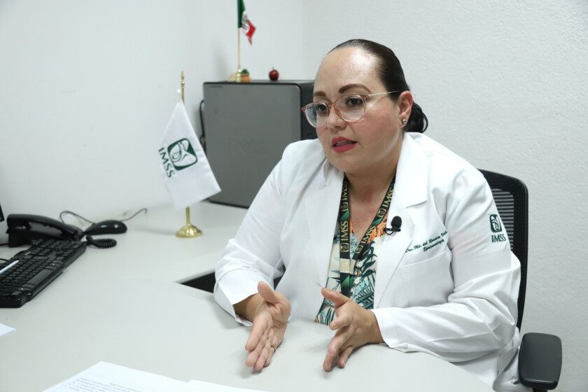 coordinadora de Programas Médicos en la División de Promoción de la Salud del Seguro Social, doctora María del Rosario Niebla Fuentes