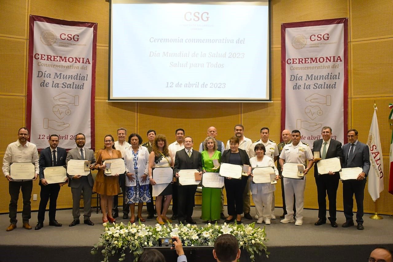 Galardonados Condecoración “Eduardo Liceaga” y los Premios en Salud Pública en diversas especialidades y áreas de la medicina