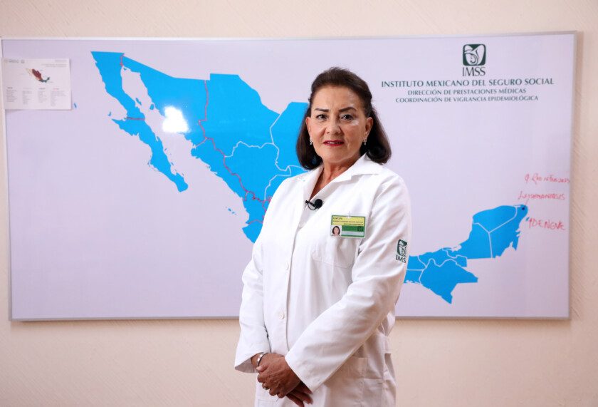 Titular de la Coordinación de Vigilancia Epidemiológica, doctora Xochitl Refugio Romero Guerrero