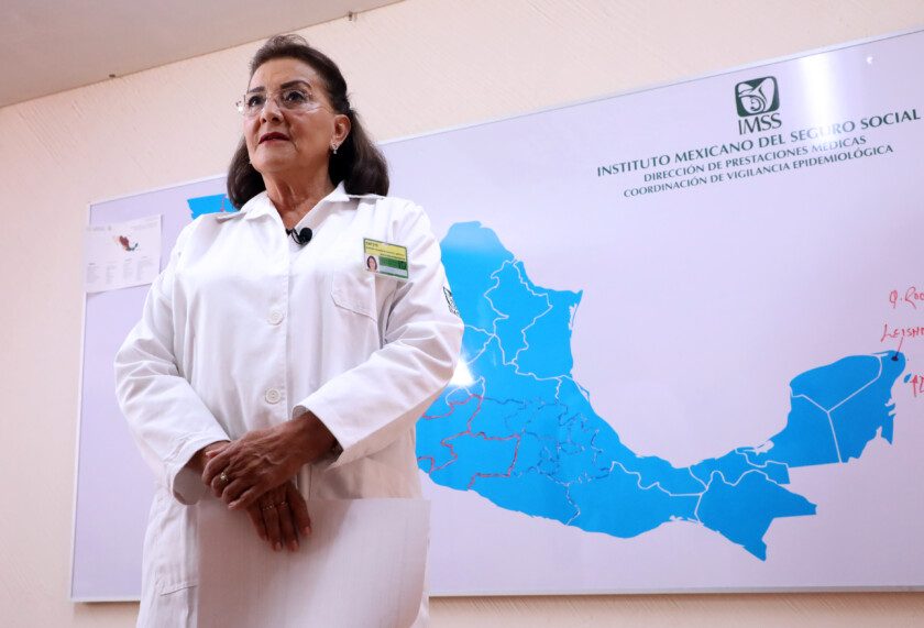 Titular de la Coordinación de Vigilancia Epidemiológica, doctora Xochitl Refugio Romero Guerrero