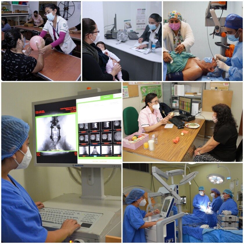 Mosaico de imagenes de 38 trasplantes en la 8ª Jornada Extraordinaria de Continuidad de Servicios de Salud del IMSS