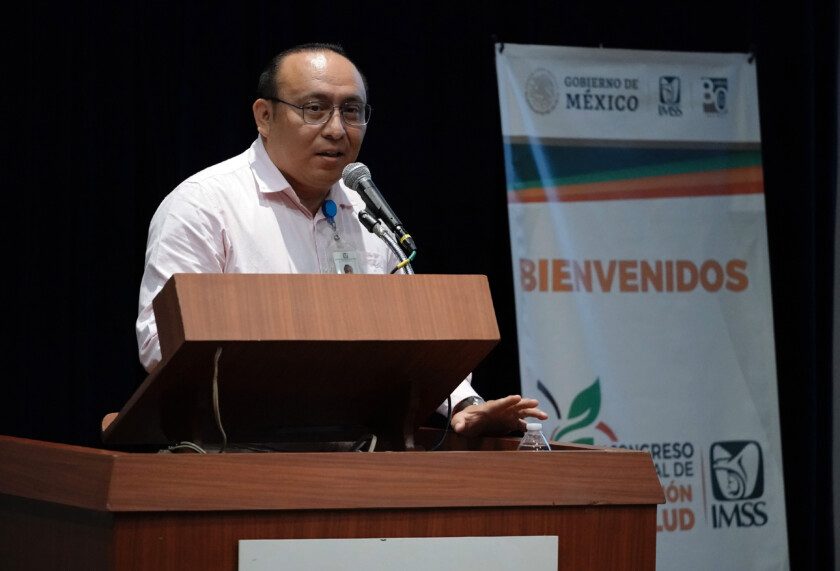  maestro Sergio Humberto Caamal Beltrán, coordinador de Nutrición del IMSS en Yucatán