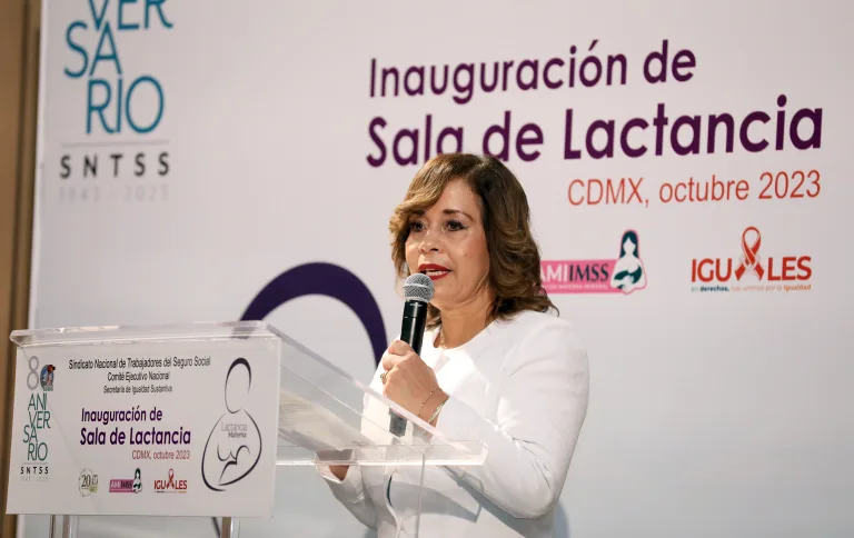 Inauguración de la Sala de Lactancia en el Sindicato del IMSS