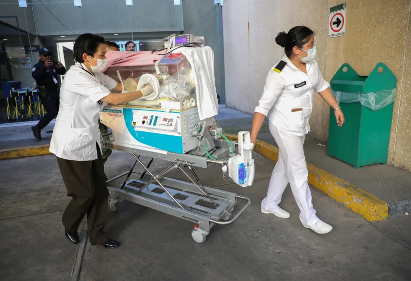 traslado para atencion medica a pacientes trasladados desde Guerrero