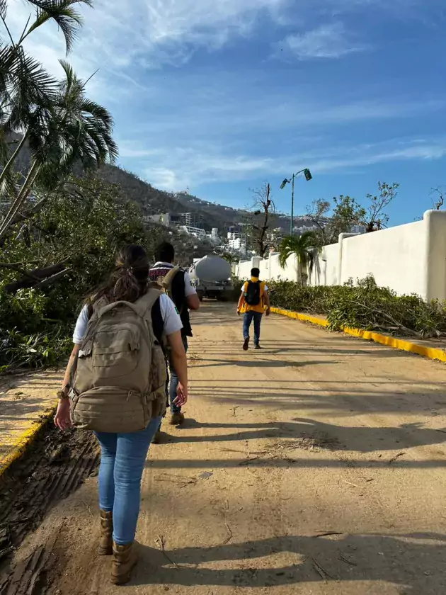 Llegada de equipo de trabajao para atención médica a pacientes en Acapulco