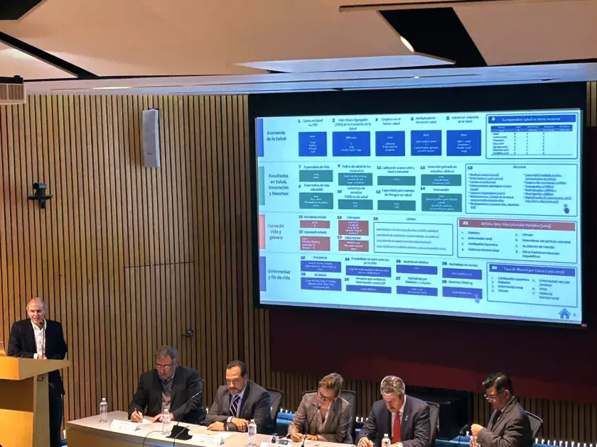 Presentación del tablero en la UNAM