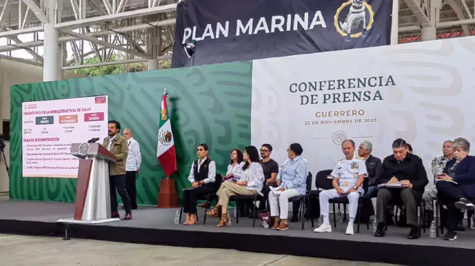 Conferencia de prensa con Plan de Reconstrucción para Clínicas y Hospitales en Acapulco