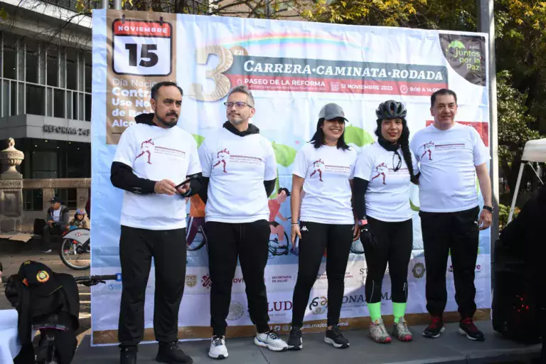 carrera-caminata-rodada con motivo del Día Nacional contra el Uso Nocivo de Bebidas Alcohólicas