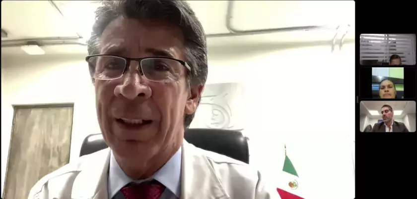 Dr. Enrique López Aguilar en Reunión 132 de trabajo con las madres y los padres de menores bajo tratamiento oncológico