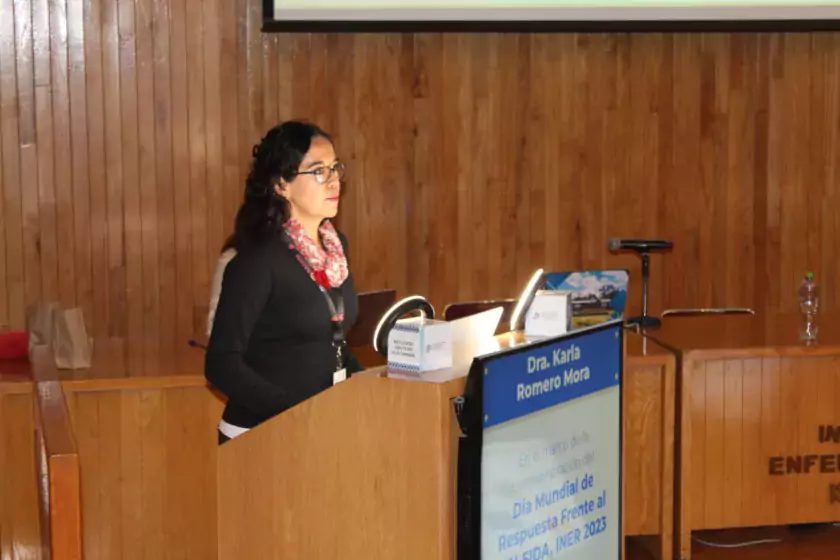 especialista del Centro de Investigaciones en Enfermedades Infecciosas (Cieni) del INER, Karla Romero Mora
