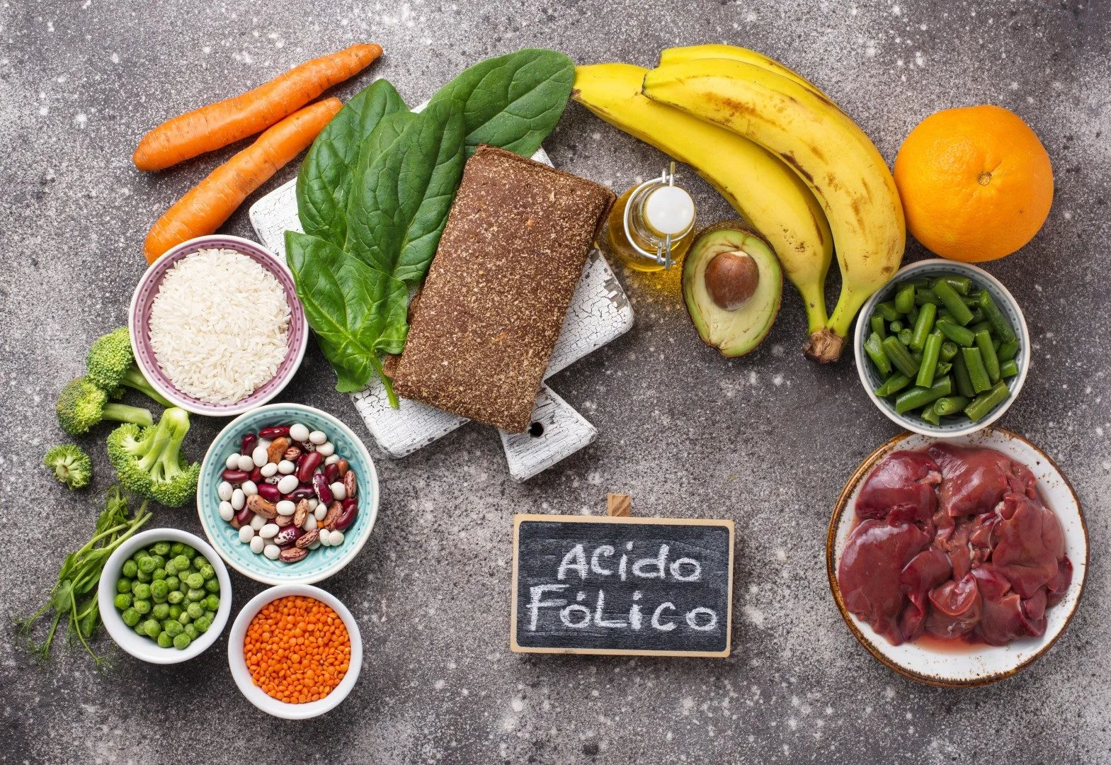 Alimentos ricos en ácido fólico