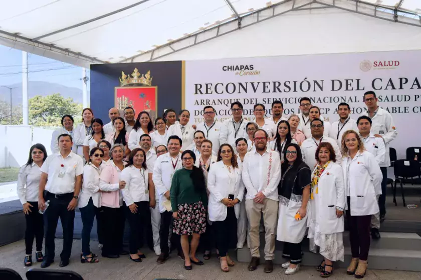 inauguración de la reconversión del Centro Ambulatorio para la Prevención y Atención en Sida e Infecciones de Transmisión Sexual (Capasits) de Tuxtla Gutiérrez, Chiapas