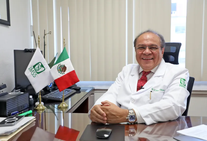 Arturo Velázquez García, titular de la Coordinación de Donación y Trasplante de Órganos, Tejidos y Células del IMSS.