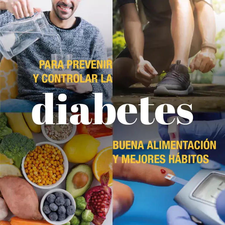 Buena alimentación y mejores hábitos ayudan a prevenir y controlar la diabetes.