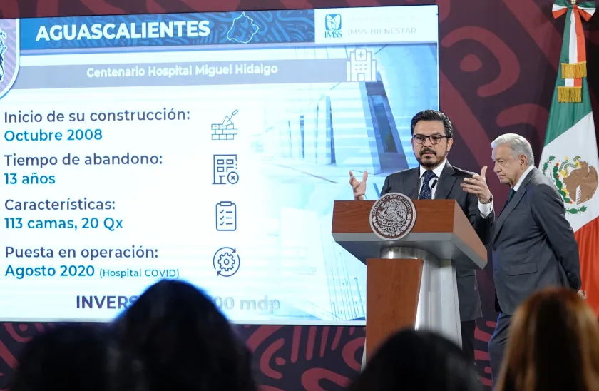 Director del IMSS presenta información de rescate de hospitales inconclusos de Aguascalientes